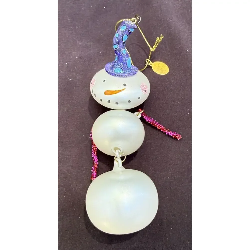 Midwest Of Cannon Falls Snowman Whimsical Christmas ornament -K2